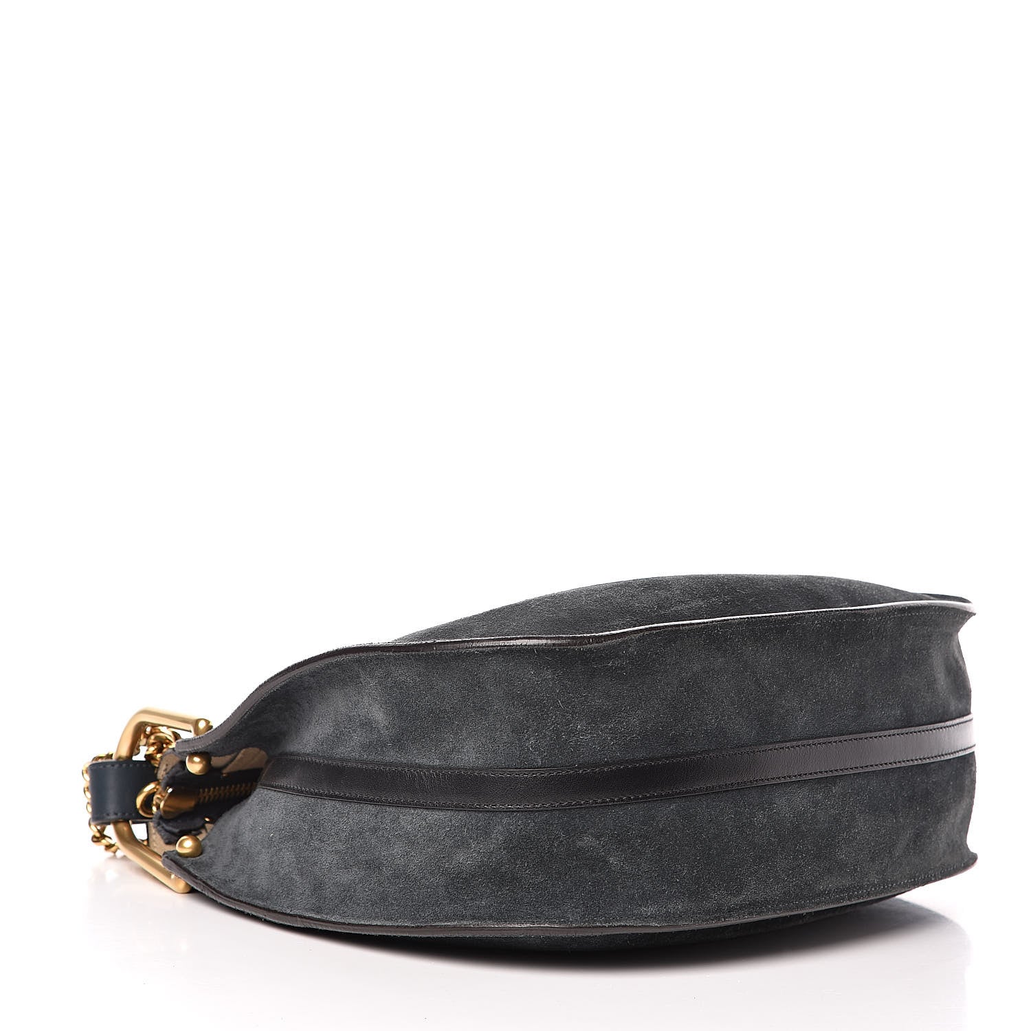Chloe Calfskin Suede Small Hayley Hobo Silver Blue 4 of 15