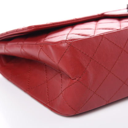 Chanel Aged Calfskin Quilted 2.55 Reissue 227 Flap Red 8 of 11