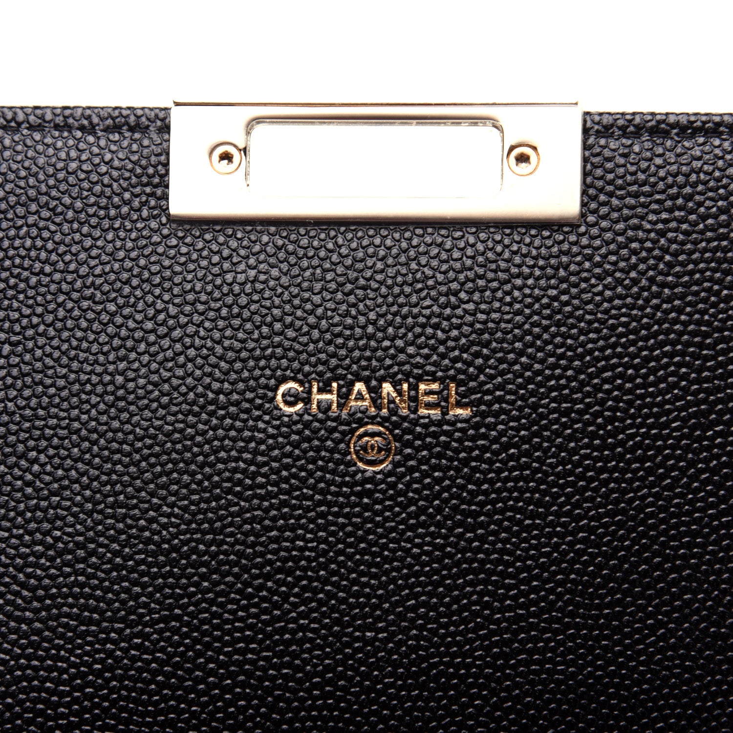 Chanel Caviar Quilted Golden Class Wallet On Chain WOC Black 8 of 14