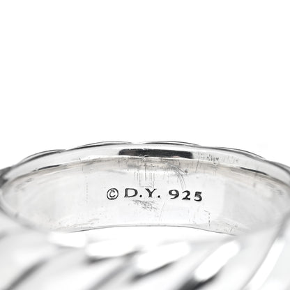 David Yurman Sterling Silver 6mm Sculpted Cable Band Ring 57 8 4 of 4