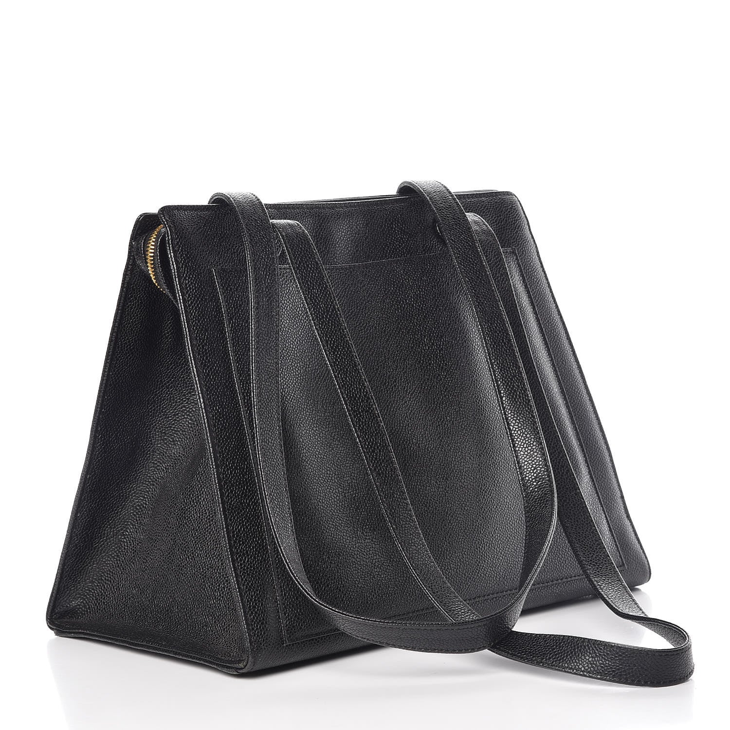 Chanel Caviar Large CC Shoulder Bag Black 3 of 13
