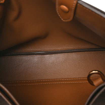 Prada Soft Grained Calfskin Vitello Daino Small Buckle Bag Caramello 5 of 11
