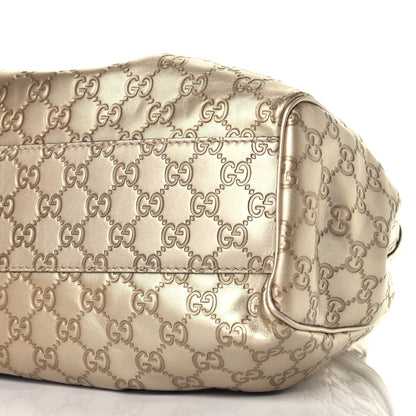 Gucci Guccissima Medium Sukey Tote Champagne 9 of 9