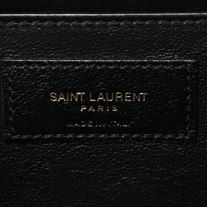 Saint Laurent Suede Calfskin Mini Quilted Monogram Camera Bag Golden Leaf 6 of 9
