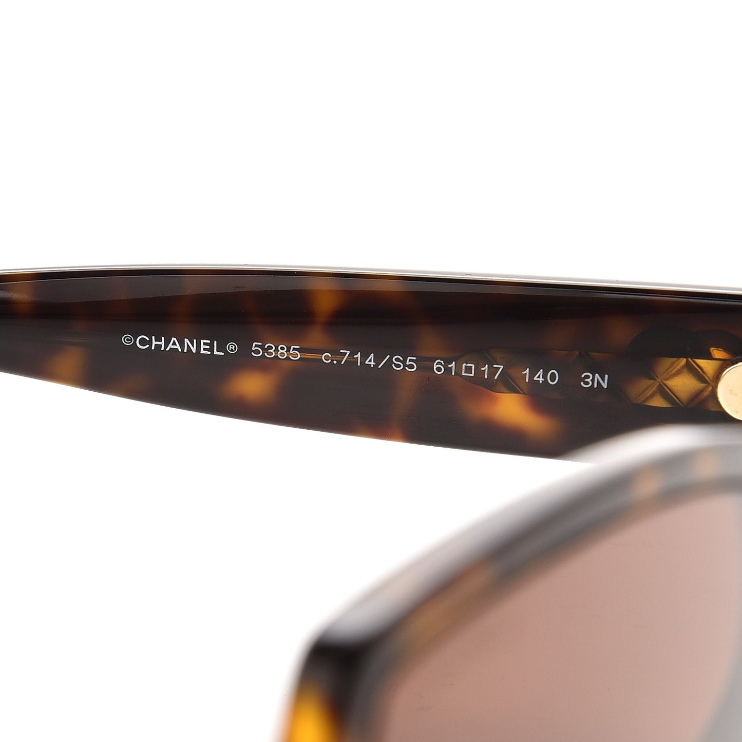 Acetate Square CC Sunglasses 5385 Tortoise