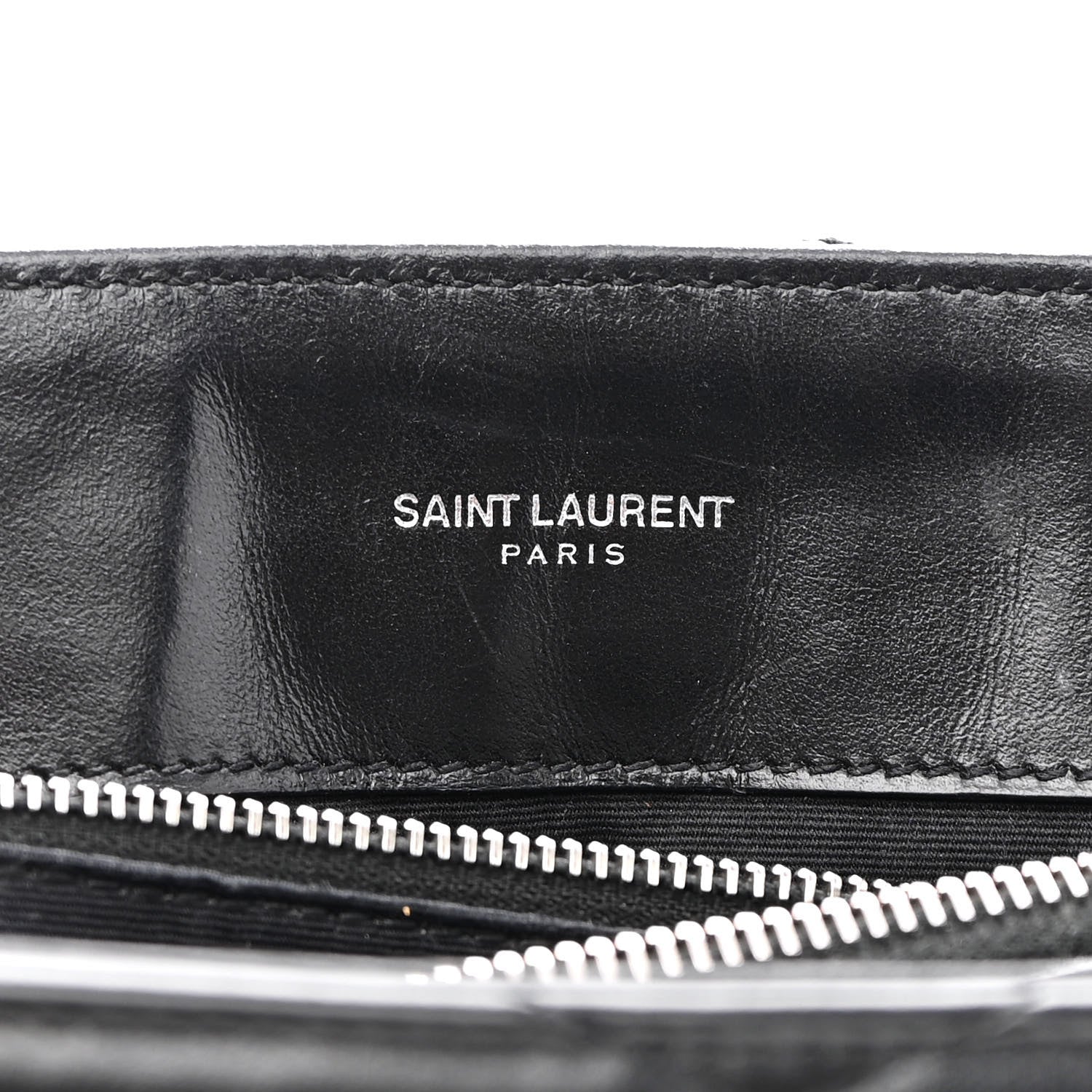 Saint Laurent Calfskin Y Quilted Monogram Medium Loulou Chain Satchel Black 7 of 9