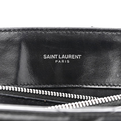 Saint Laurent Calfskin Y Quilted Monogram Medium Loulou Chain Satchel Black 7 of 9