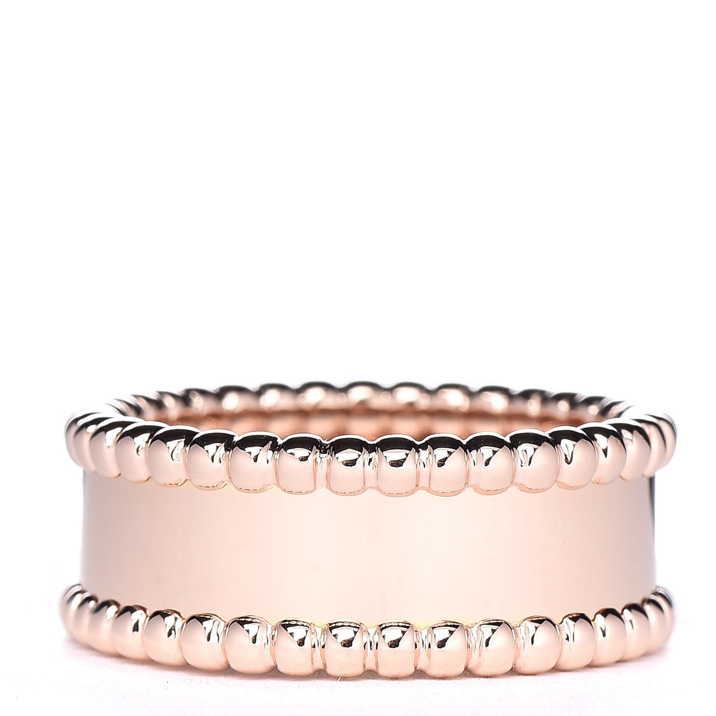 18K Rose Gold Perlee Signature Ring 51 5.75