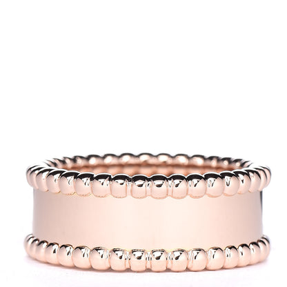 Van Cleef & Arpels 18K Rose Gold Perlee Signature Ring 51 5.75 4 of 6