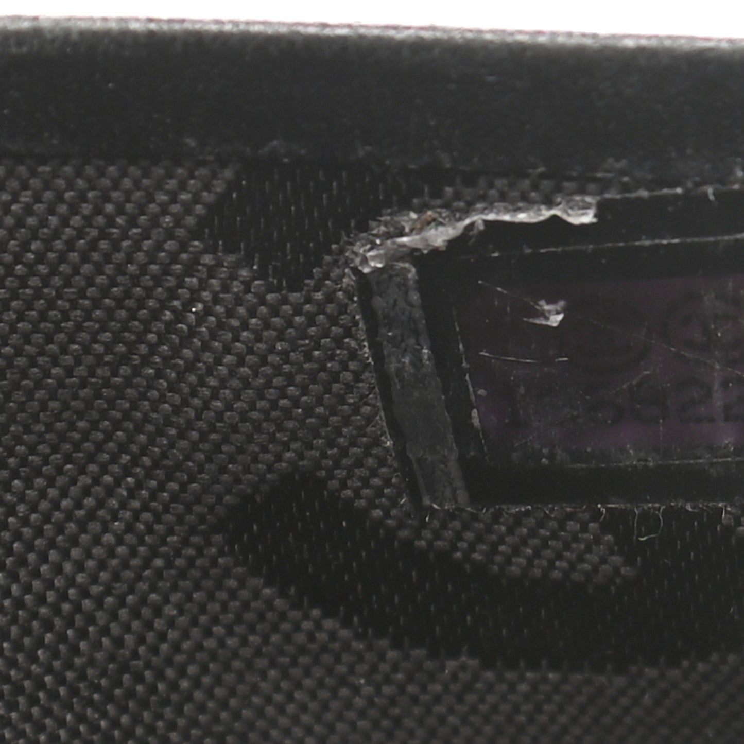 Calfskin Quilted Cambon Card Holder Black