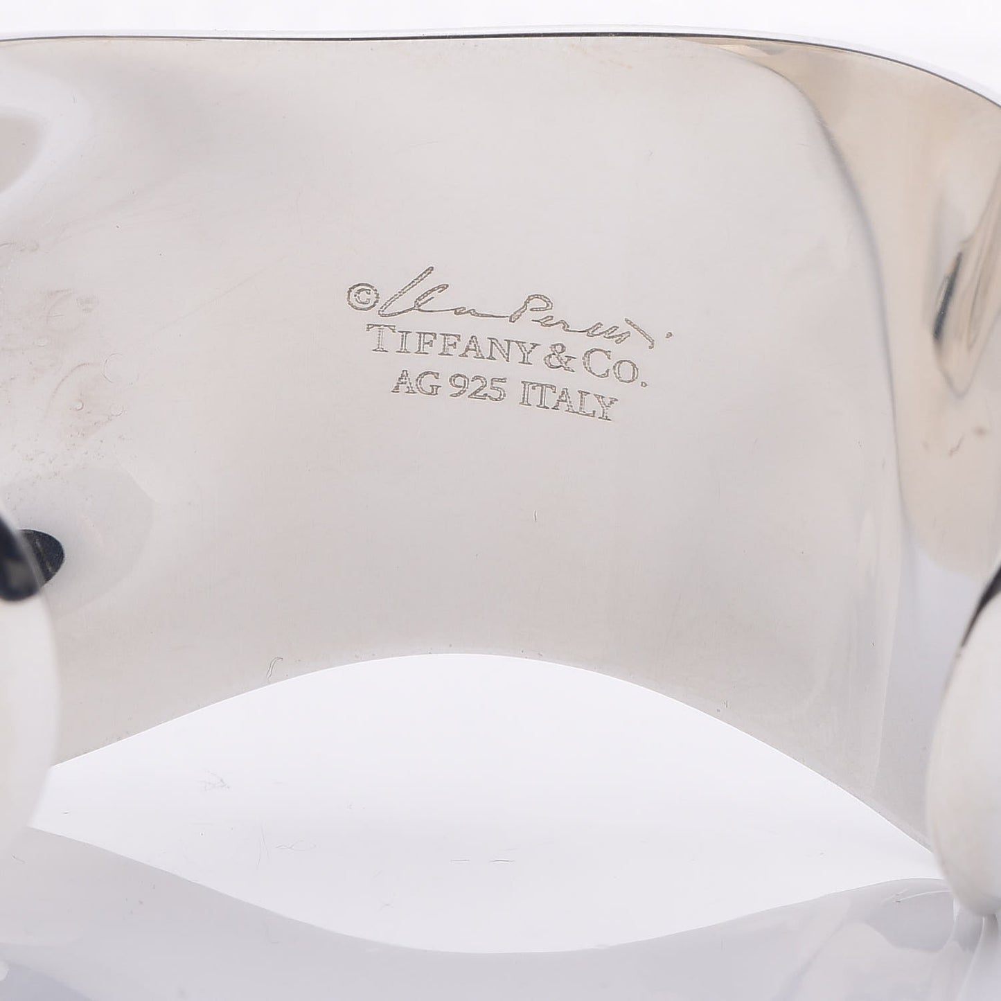 Sterling Silver Medium Elsa Peretti Left Wrist Bone Cuff Bracelet