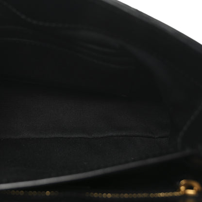 Saint Laurent Calfskin Y Quilted Monogram Toy Loulou Crossbody Bag Black 5 of 9