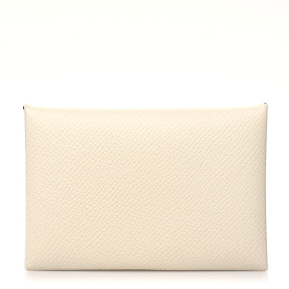 Hermes Epsom Verso Calvi Card Case Nata Sesame 1 of 12