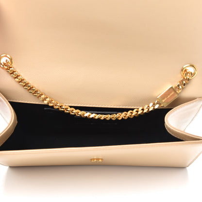 Saint Laurent Grain De Poudre Medium Monogram Kate Satchel Nude Powder 5 of 13