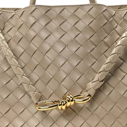 Bottega Veneta Nappa Intrecciato Medium Andiamo Shoulder Bag Ecru 7 of 9