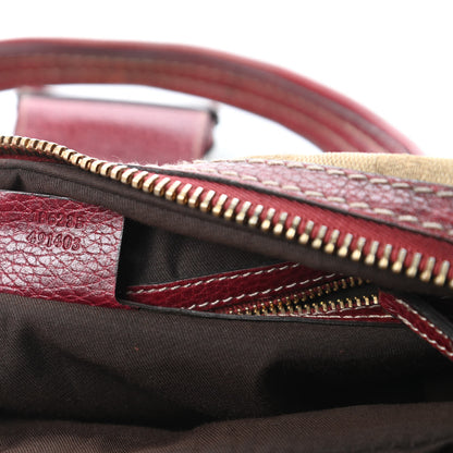 Gucci Monogram Medium Aviatrix Boston Ebony Bordeaux 9 of 10