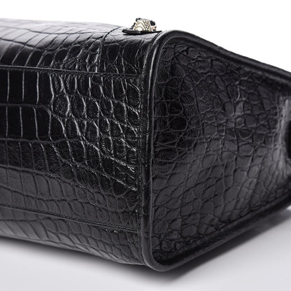 Balenciaga Calfskin Crocodile Embossed Giant 12 Gold Hardware City Black 9 of 9