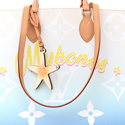 Louis Vuitton Monogram Giant Raffia Mykonos By The Pool Onthego GM Blue 7 of 16