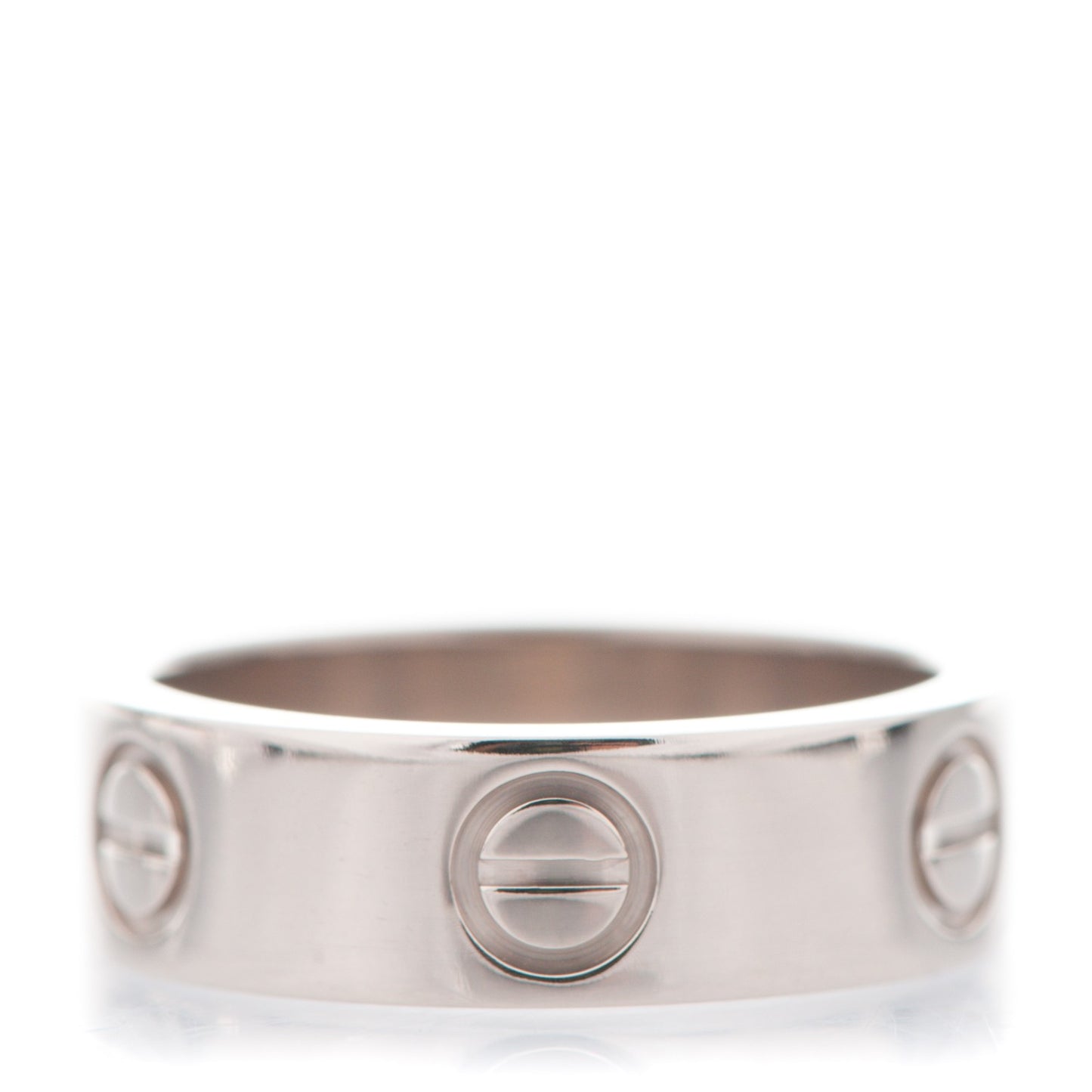 18K White Gold 5.5mm LOVE Ring 50 5.25