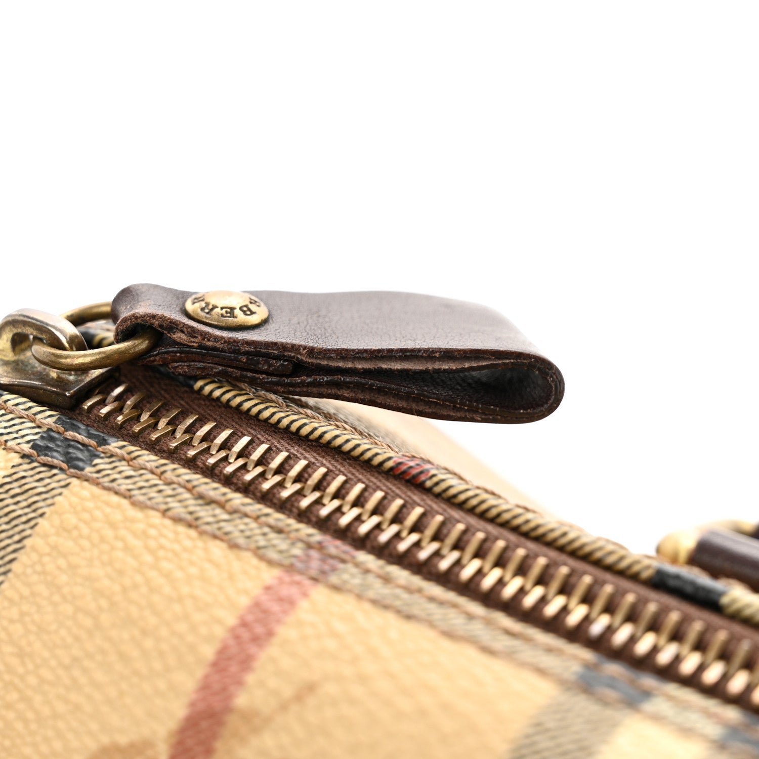 Burberry Haymarket Check Studded Bowler Brown 16 of 16