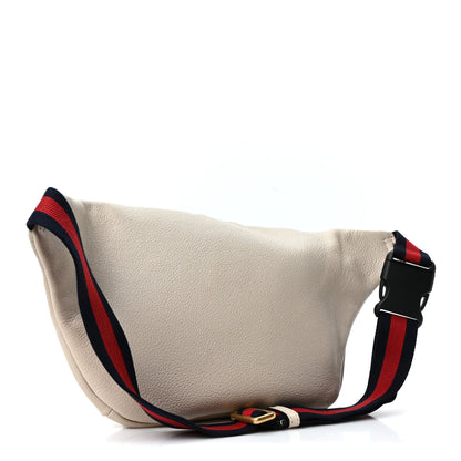 Gucci Grained Calfskin Logo Belt Bag White 2 of 9