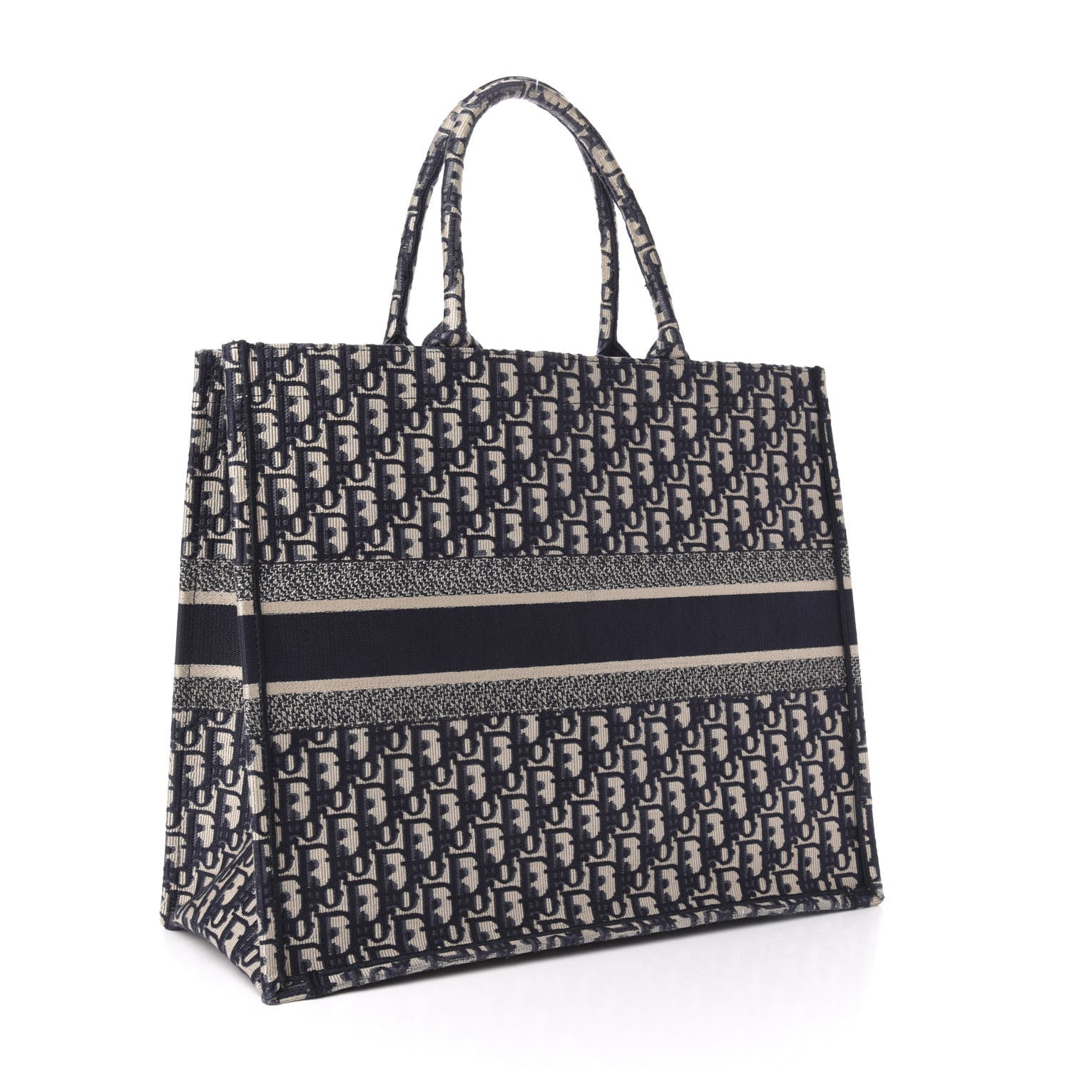 Christian Dior Oblique Book Tote Blue Multicolor 3 of 11