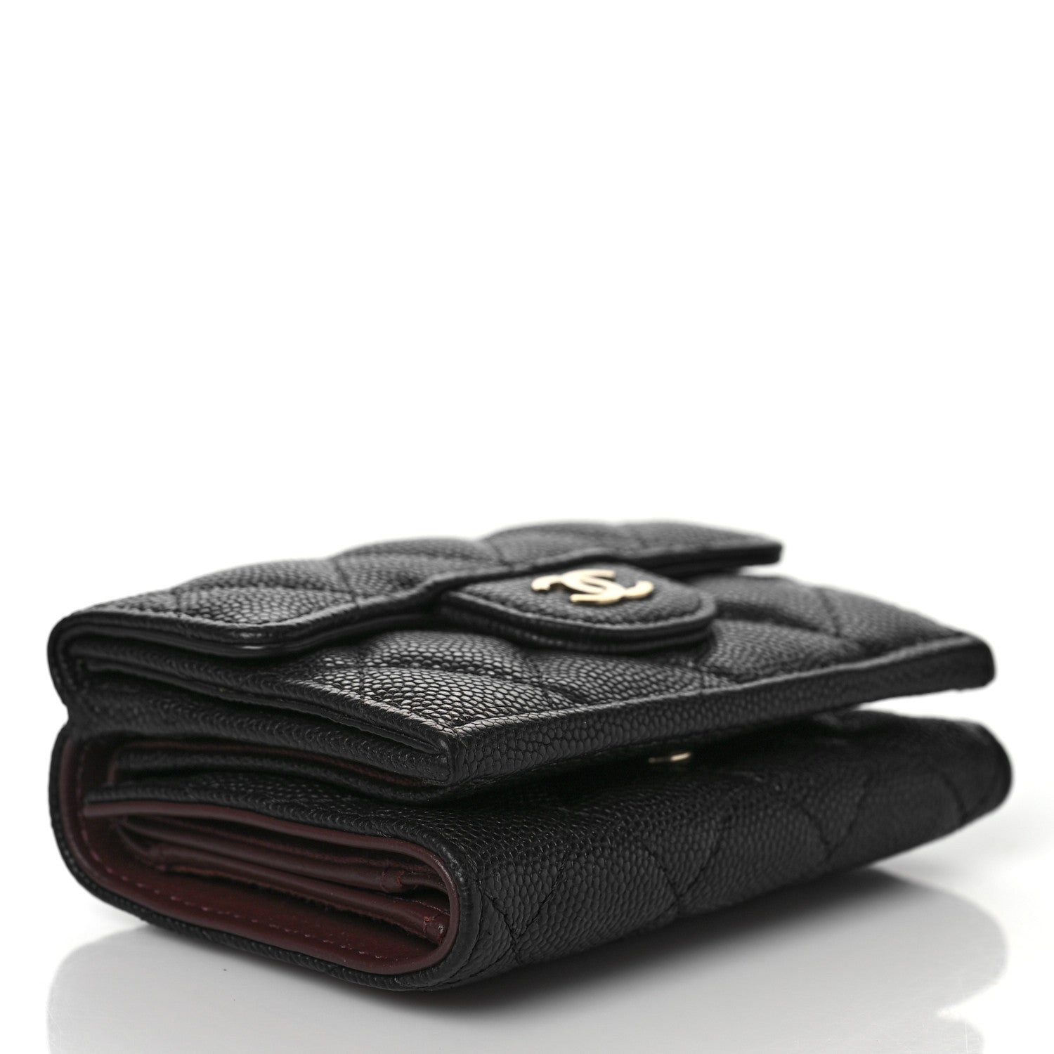 Chanel Caviar Quilted Double Flap Wallet Black 4 of 9