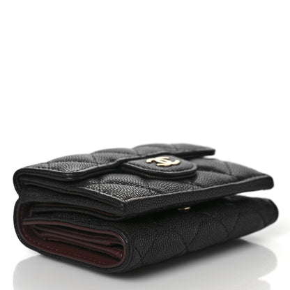 Chanel Caviar Quilted Double Flap Wallet Black 4 of 9