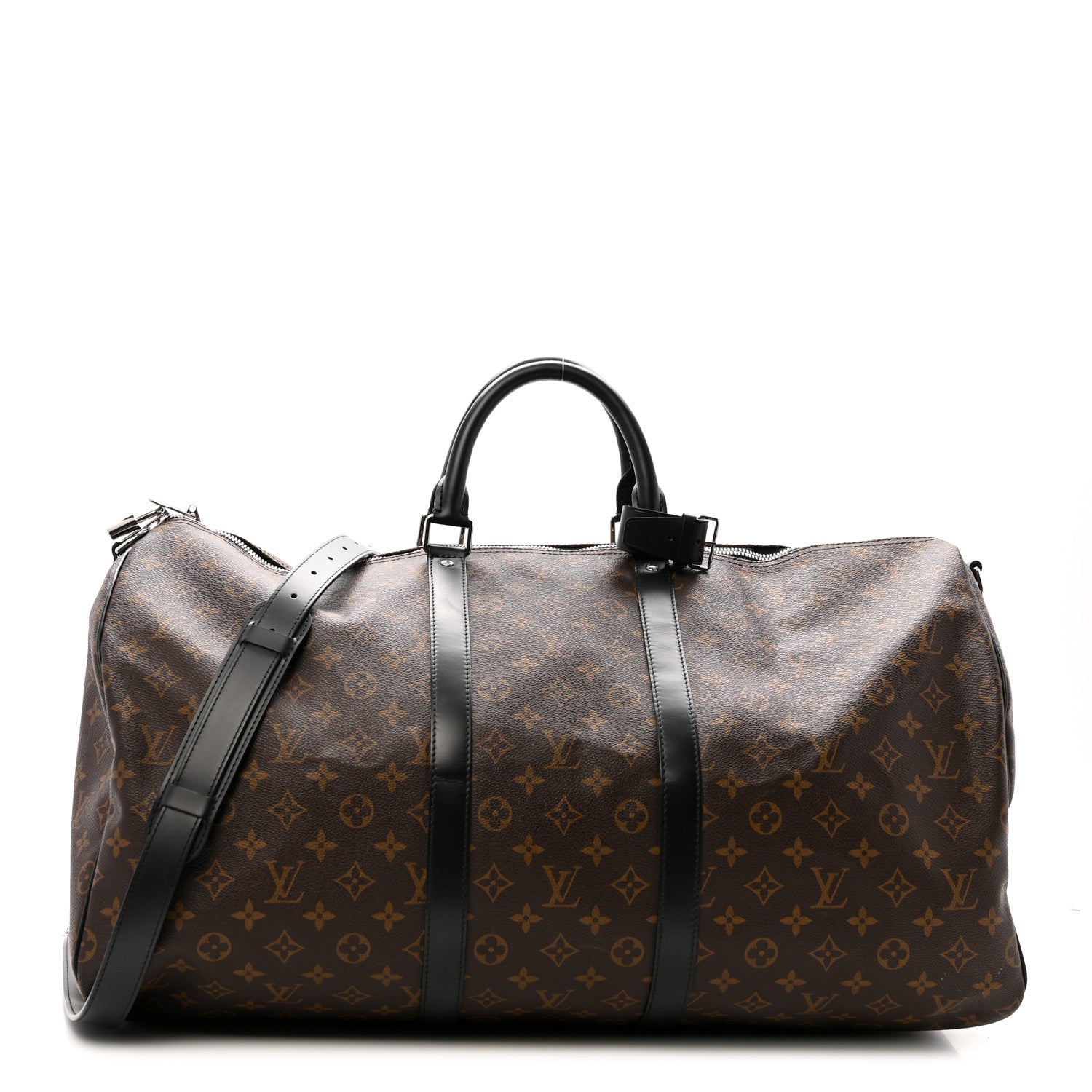 Louis Vuitton Monogram Macassar Keepall Bandouliere 55 1 of 13