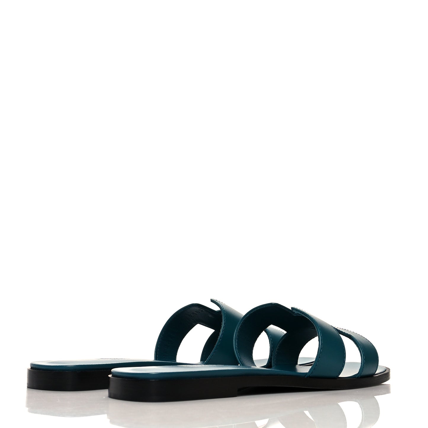 Calfskin Oran Sandals 37.5 Blue Velvet