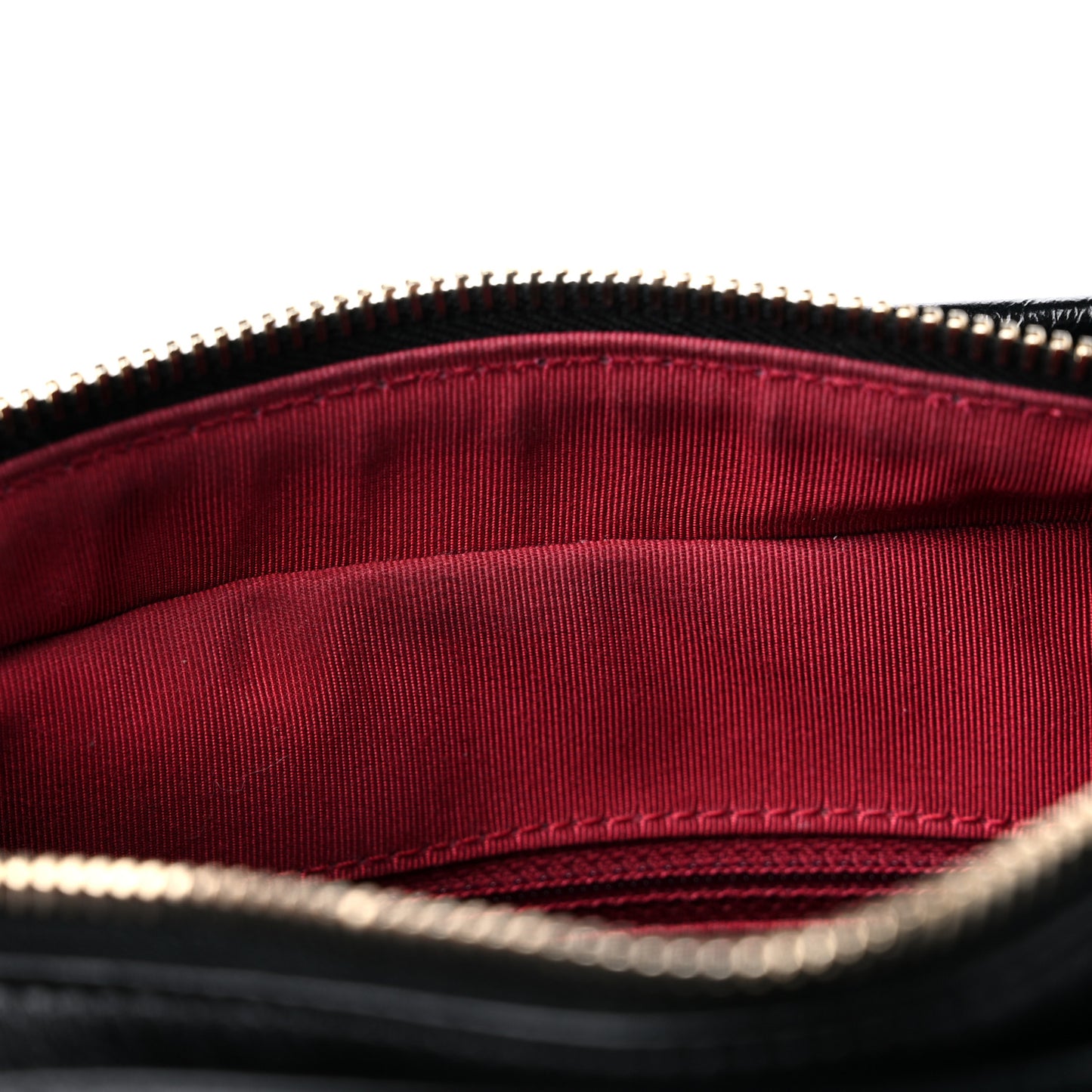 Aged Calfskin Quilted Small Gabrielle Hobo Black