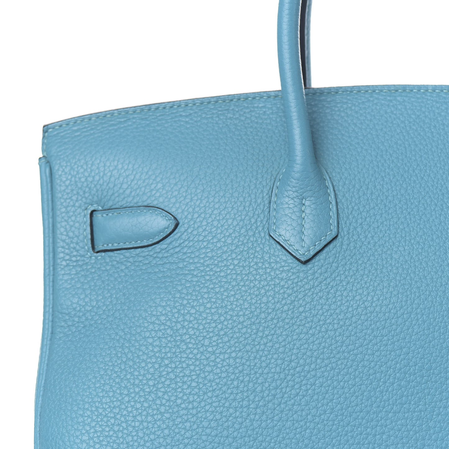 Taurillon Clemence Birkin 35 Turquoise