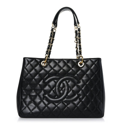 Chanel Caviar Quilted Grand Shopping Tote GST Black 1 of 9