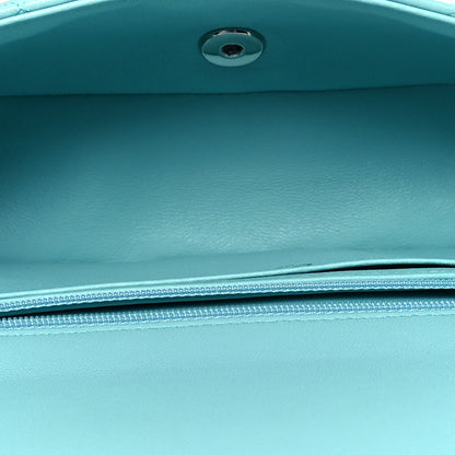 Chanel Lambskin Quilted Mini Rectangular Flap Light Blue 5 of 11