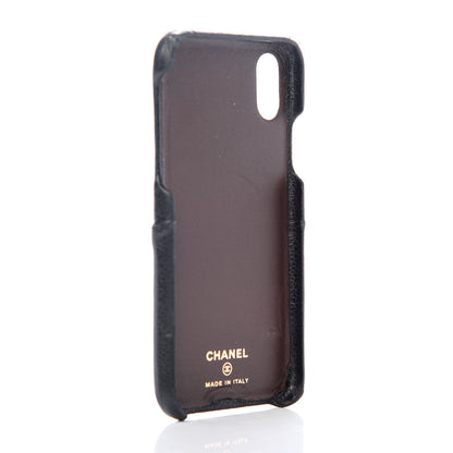 Chanel Caviar Quilted iPhone X Coco Tech Case Black 2 of 8