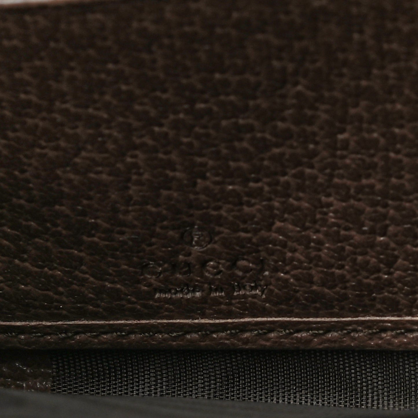 GG Supreme Monogram Web Ophidia Zip Around Wallet Brown