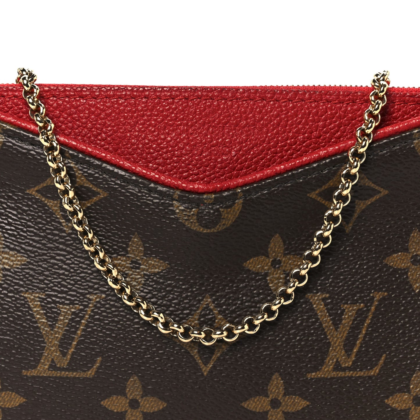 Monogram Pallas Clutch Cherry