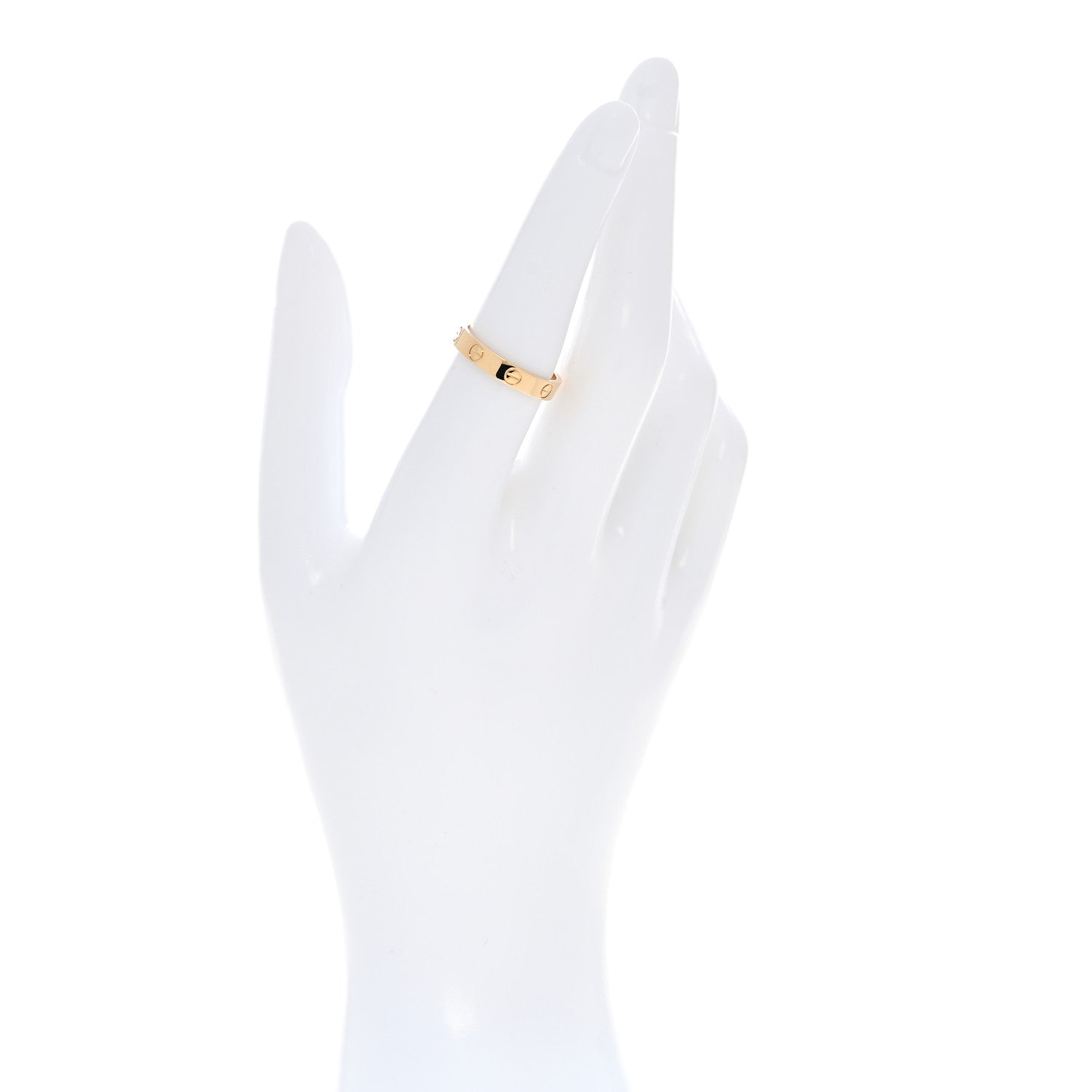 Cartier 18K Yellow Gold 3.5mm LOVE Wedding Band Ring 54 6.75 2 of 4