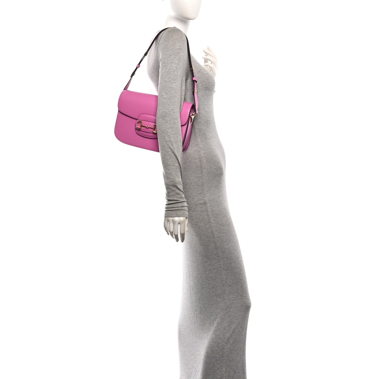 Azalea Calfskin Horsebit 1955 Shoulder Bag Libre Pink