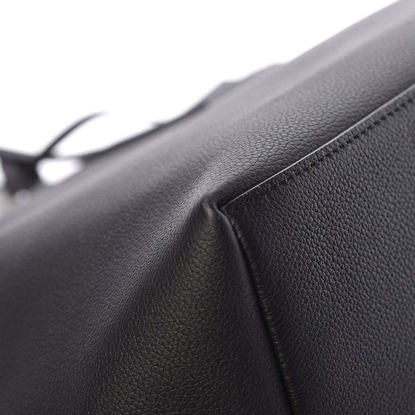 Calfskin Lockme Go Tote Black