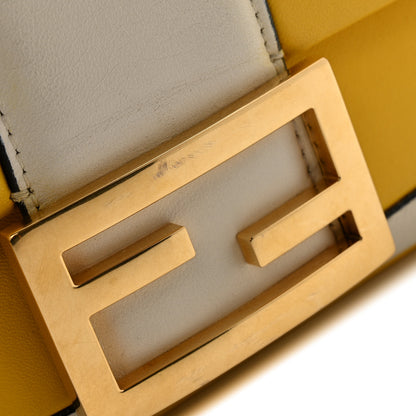 Fendi Nappa Apolo Bi-Color Mini Chain Baguette Limone White Ice 12 of 15