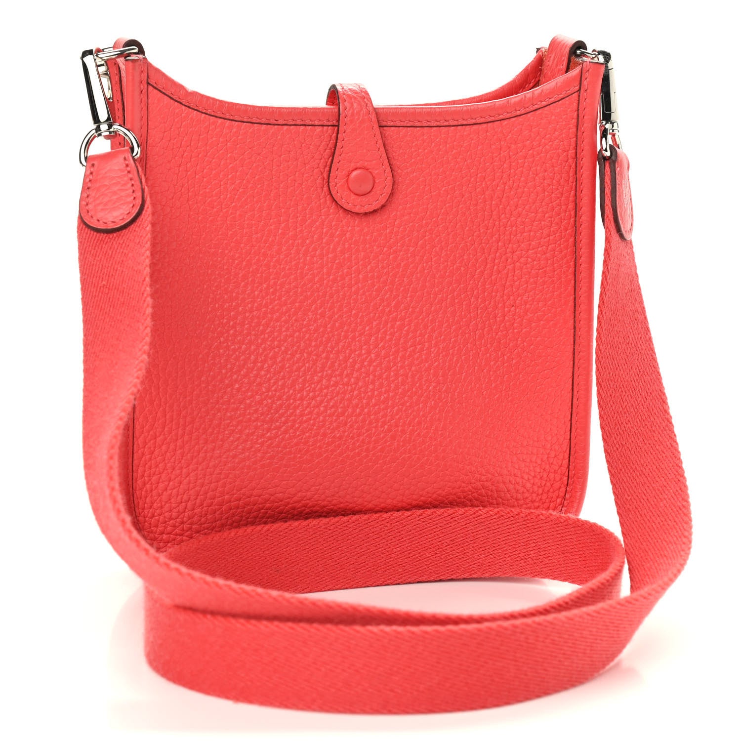 Hermes Taurillon Clemence Evelyne TPM Rouge Pivoine 2 of 9