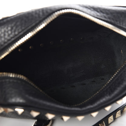 Valentino Garavani Grained Calfskin Rockstud Camera Crossbody Bag Black 5 of 6