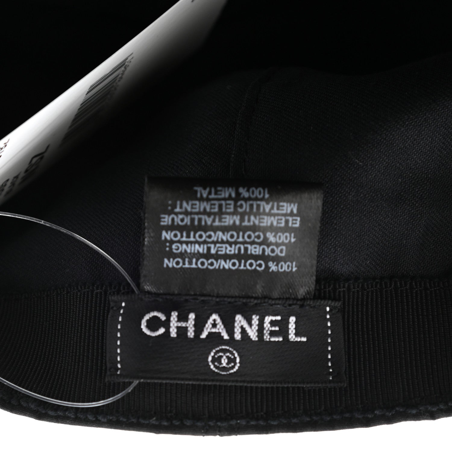 Chanel Cotton CC Cap Hat Black 8 of 9