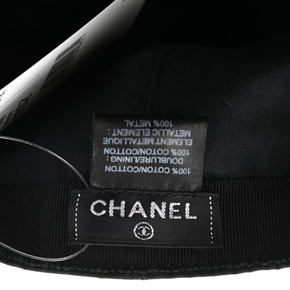 Chanel Cotton CC Cap Hat Black 8 of 9