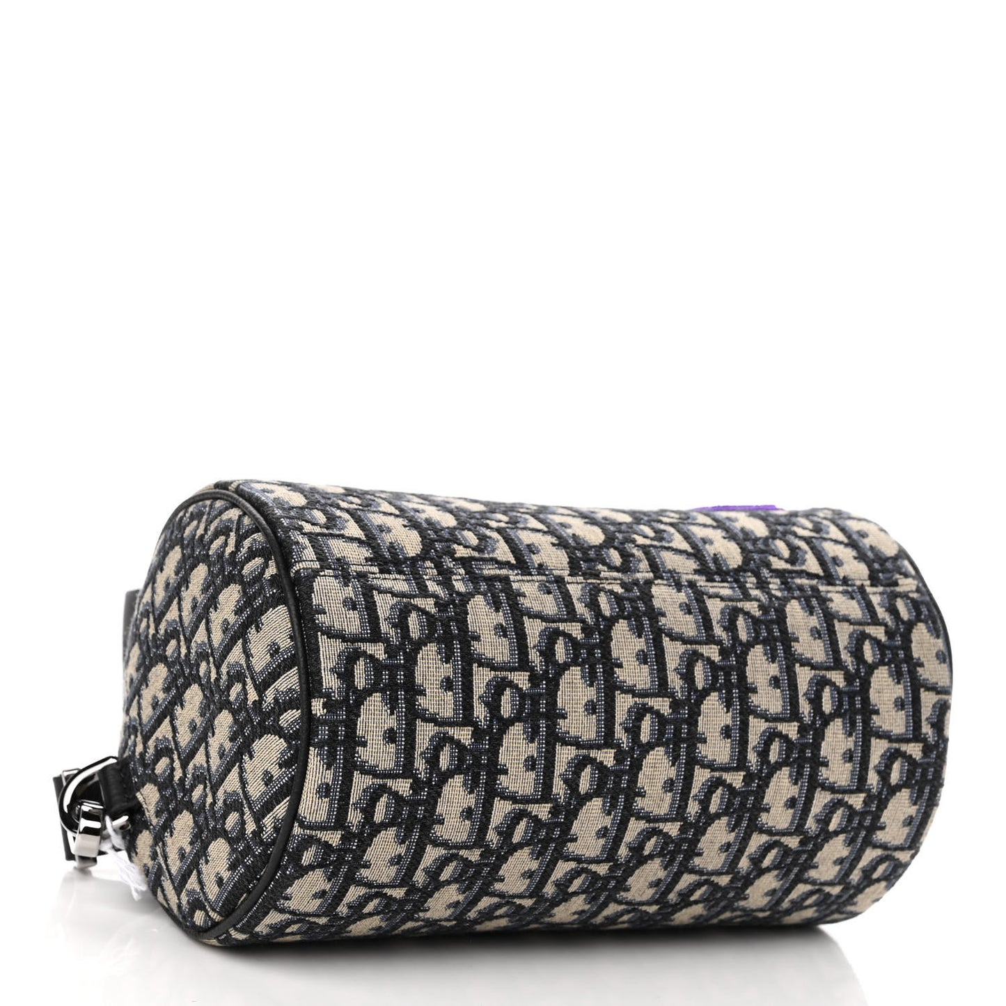 X KENNY SCHARF Oblique Canvas Embroidered Patches Roller Messenger Bag Charcoal
