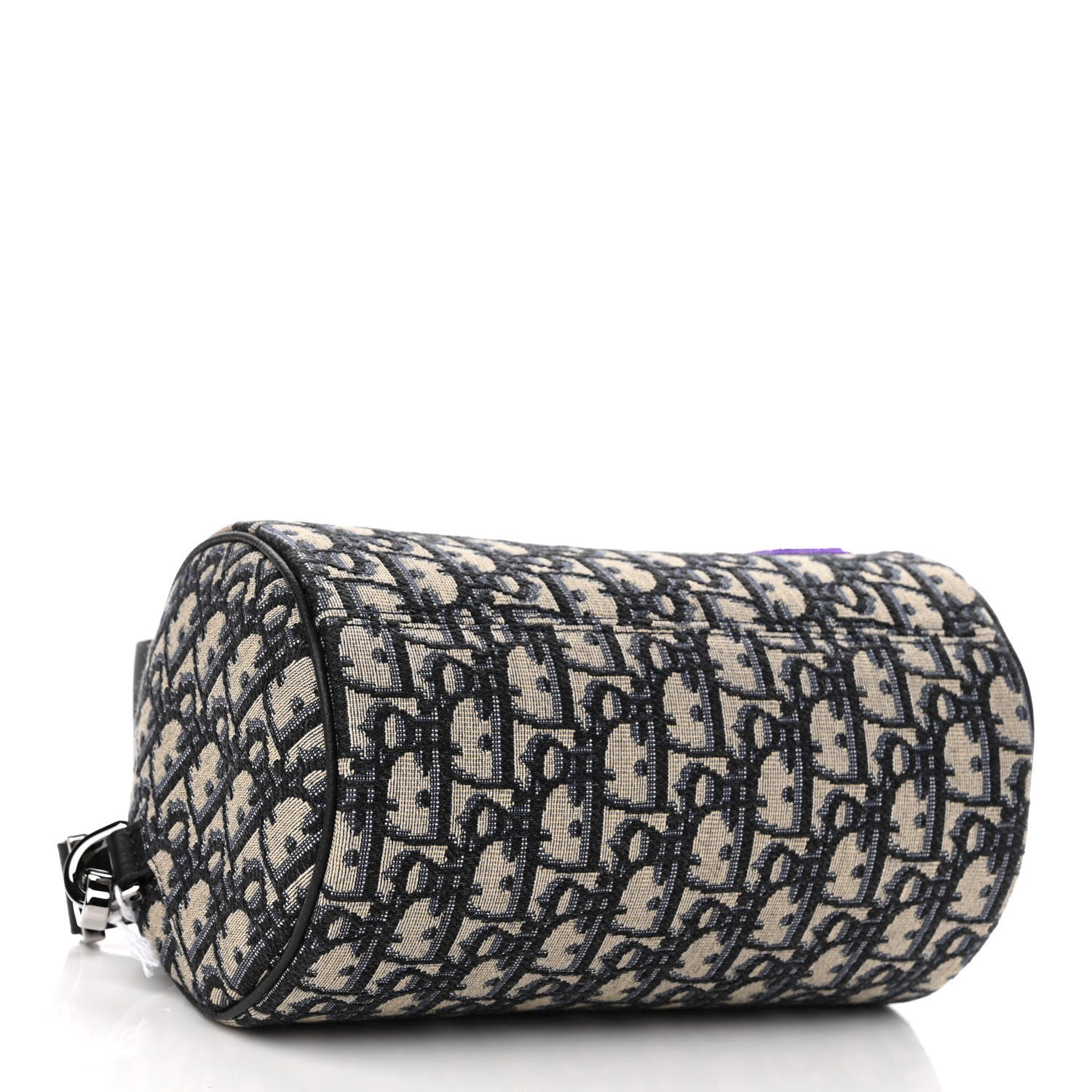 Christian Dior X KENNY SCHARF Oblique Canvas Embroidered Patches Roller Messenger Bag Charcoal 4 of 9