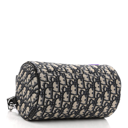 Christian Dior X KENNY SCHARF Oblique Canvas Embroidered Patches Roller Messenger Bag Charcoal 4 of 9