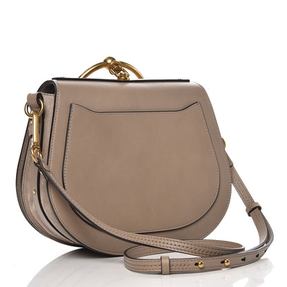 Chloe Calfskin Suede Medium Nile Bracelet Bag Motty Grey 3 of 8