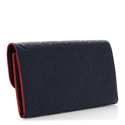 Louis Vuitton Empreinte Emilie Wallet Marine Rouge 3 of 6
